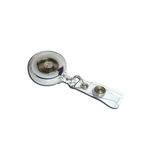 'Jazz' YoYo Badge Reel | Clear with Strap Clip | Pack of 100 - Cards-X (UK)