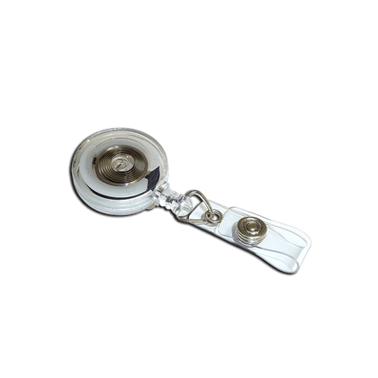 'Jazz' YoYo Badge Reel | Clear with Strap Clip | Pack of 100 - Cards-X (UK)
