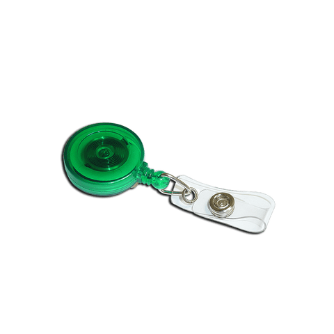 'Jazz' YoYo Badge Reel | Green with Strap Clip | Pack of 100 - Cards-X (UK)