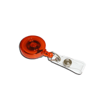 'Jazz' YoYo Badge Reel | Orange with Strap Clip | Pack of 100 - Cards-X (UK)