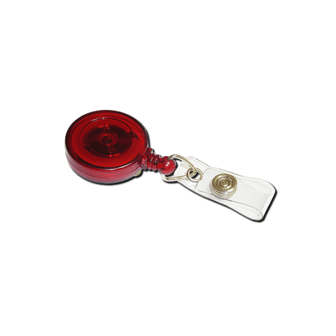 'Jazz' YoYo Badge Reel | Red with Strap Clip | Pack of 100 - Cards-X (UK)