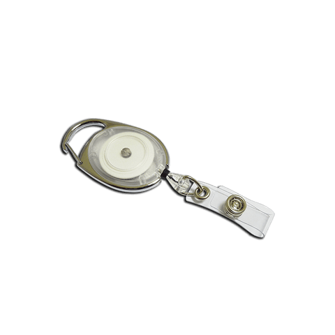 Premier YoYo Badge Reel | Clear with Strap Clip | Pack of 100 - Cards-X (UK)