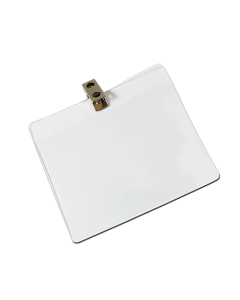 Clear Flexible Plastic 'Vision' Badge Holder | Landscape | 106mm x 80mm | Pack of 100 - Cards-X (UK)