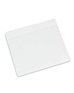 Clear Flexible Plastic 'Vision' Badge Holder | Landscape | 106mm x 80mm | Pack of 100 - Cards-X (UK)