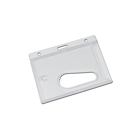Crystal Badge Holder with Thumb Ejection Slot |  Landscape | Pack of 100 - Cards-X (UK)