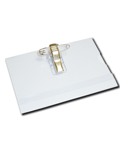 Folded Clear Plastic Badge Holder with Combi Clip | Pack of 100 - Cards-X (UK)