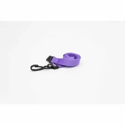 Plain 15mm Purple Breakaway Lanyard with Plastic J Clip | Pack of 100 - Cards-X (UK)