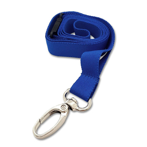 Plain 15mm Sky Blue Breakaway Lanyard with Metal Lobster Clip | Pack of 100 - Cards-X (UK)