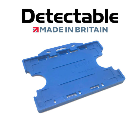 Detectable Double Sided Landscape ID Badge Holders (Pack of 100) - Cards-X (UK), Evohold
