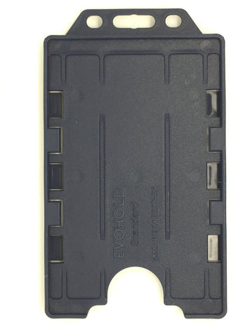 Evohold Antimicrobial Double Sided Portrait ID Card Holders - Black (Pack of 100) - Cards-X (UK)