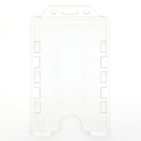 Evohold Antimicrobial Double Sided Portrait ID Card Holders - White (Pack of 100) - Cards-X (UK)