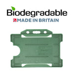 Evohold Biodegradable Single Sided Landscape ID Card Holders - Dark Green (Pack of 100) - Cards-X (UK)