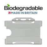 Evohold Biodegradable Single Sided Landscape ID Card Holders - White (Pack of 100) - Cards-X (UK)