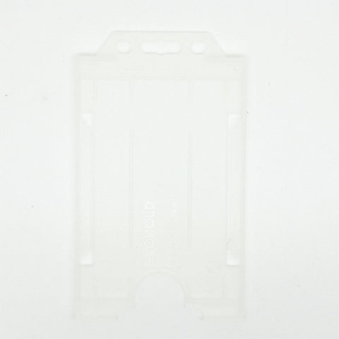Evohold Biodegradable Single Sided Portrait ID Card Holders | Clear | Pack of 100 - Cards-X (UK)