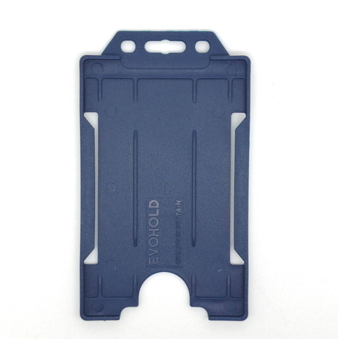 Evohold Biodegradable Single Sided Portrait ID Card Holders - Dark Blue (Pack of 100) - Cards-X (UK)