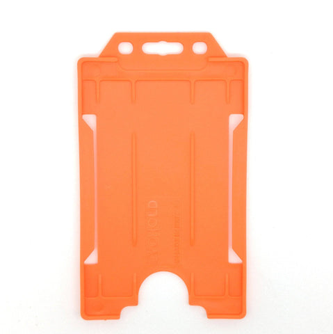 Evohold Biodegradable Single Sided Portrait ID Card Holders - Orange (Pack of 100) - Cards-X (UK)