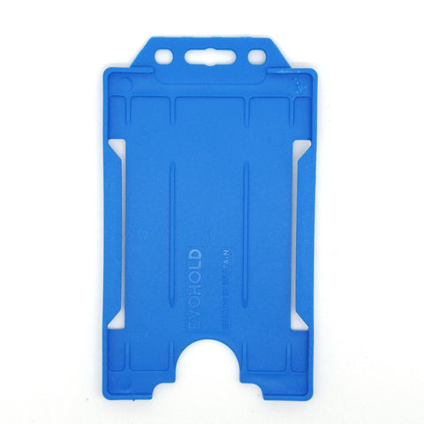 Evohold Biodegradable Single Sided Portrait ID Card Holders - Royal Blue (Pack of 100) - Cards-X (UK)