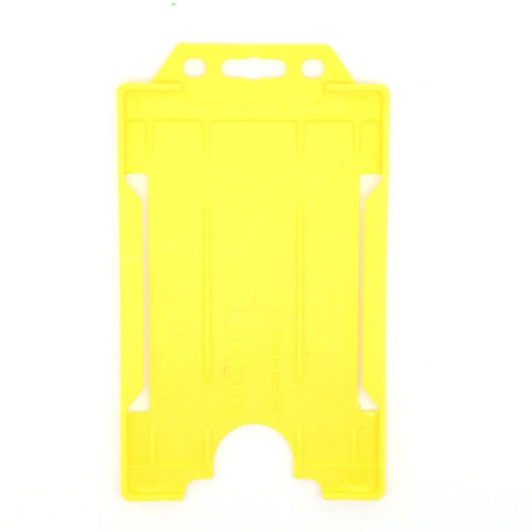 Evohold Biodegradable Single Sided Portrait ID Card Holders - Yellow (Pack of 100) - Cards-X (UK)