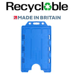 Evohold Recyclable Double Sided Portrait ID Card Holders - Royal Blue (Pack of 100) - Cards-X (UK)