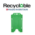 Evohold Recyclable Single Sided Portrait ID Card Holders - Light Green (Pack of 100) - Cards-X (UK)