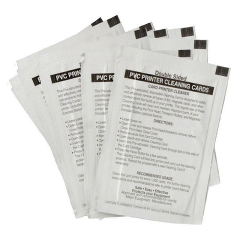 Fargo ISO-Propyl Cleaning Cards | Pack of 10 | 82133