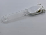 Plastic Loop Clip White | Pack of 500 | IDC-007