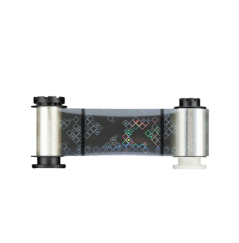 MC660 Platinum Retransfer Film with standard embedded hologram PR20620221 uncoiled