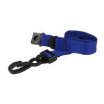 Plain 15mm Navy Blue Breakaway Lanyard with Plastic J Clip | Pack of 100
